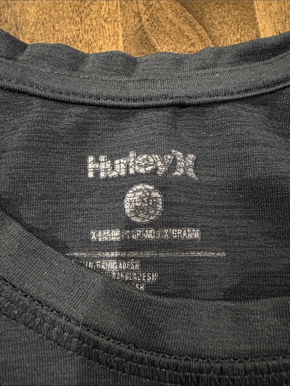 2 Hurley Men's Short Sleeve Tees - Black & Charcoal with Teal Logo - Picture 7 of 9